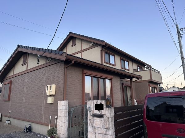 安城市T様邸にて 外壁塗装をいたしました